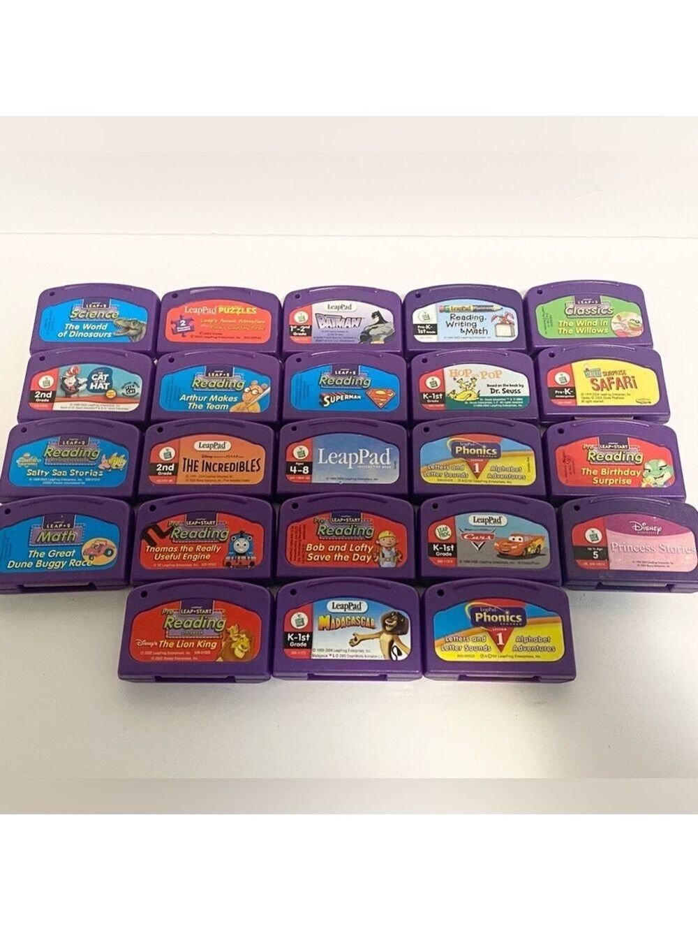 LEAP FROG Learning System Purple Lot of 23